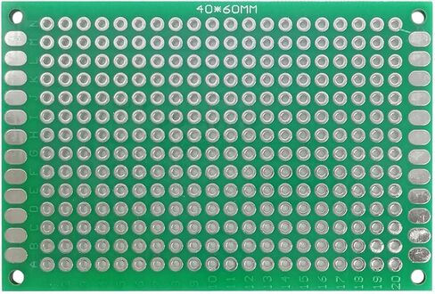 لوحة PCB نموذجية خضراء مزدوجة الجوانب، 3 قطع لوحة PCB مزدوجة الجوانب، (0.79 × 3.15 بوصة) لوحة دوائر مطبوعة عالمية للاستخدام بنفسك (8 سم × 12 سم - 3 قطع) in Saudi Arabia