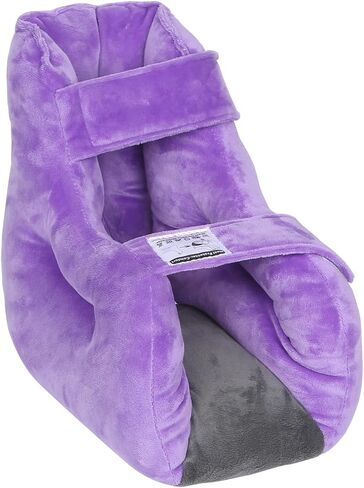 Velvet Heel Protector for Pressure Sores,Foot Pillow for Elderly/Bedridden Patients to Relief Heel Pain from Ulcers/Bedsore(Purple-Pack of 1) in Kuwait