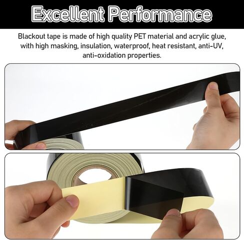 Sliverdew Light Blackout Tape 1.2 inch x 98 Feet Light Dimming Tape for Electronics Blocks 50% of Light Dimming Sheet Covers for LCD Panels Appliances Indicator Light Lamp Strips in Saudi Arabia