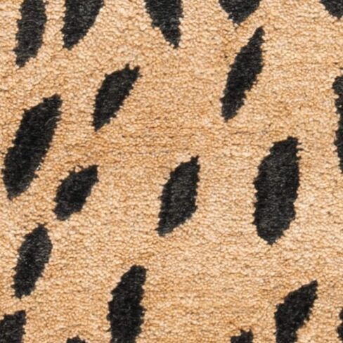 SAFAVIEH Soho Collection Area Rug - 4' Square, Beige & Brown, Handmade Wool, Ideal for High Traffic Areas in Living Room, Bedroom (SOH721A) in Saudi Arabia