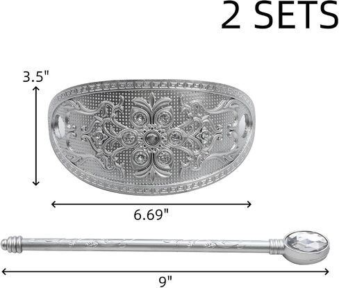 Oedema Set of 2 Decorative Curtain Holdbacks Gold Curtain Tiebacks Curtain Panel Holdback for Window Curtain Home Decoration Vintage 6.69×3.5 Inch in Saudi Arabia