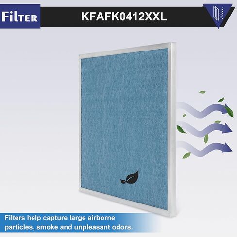 فلتر KFAFK0412XXL - 21 1/2 × 23 1/2 × 1، بديل لفلتر ملف قناة مروحة براينت/كارير/باين KFAFK0412XXL قابل للغسل وإعادة الاستخدام، فلتر تيار متردد KFAFK0412XXL للنماذج FA4CNC060، FE4ANB006، عبوتان in Kuwait