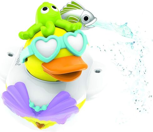 لعبة حمام حورية البحر من يوكيدو جيت داك مع مسدس مياه يعمل بالطاقة - التطور الحسي ومتعة وقت الاستحمام للأطفال - لعبة حمام تعمل بالبطارية مع 15 قطعة - للأعمار من عامين فما فوق in Kuwait