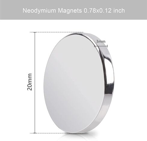 Neodymium Magnets, 0.39x0.08 inch Magnets for Industrial, Round Rare Earth Magnets 80 Pcs in Saudi Arabia
