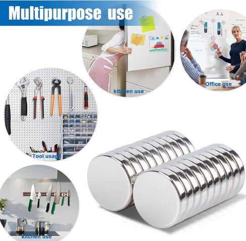 Neodymium Magnets, 0.39x0.08 inch Magnets for Industrial, Round Rare Earth Magnets 80 Pcs in Saudi Arabia