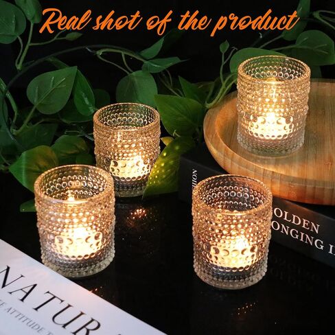 36 Pack Votive Candle Holders, Stylish Clear Glass Tealight Candle Holders for Ambience & Romance, Home Decor and Holiday Decor, Table Centerpiece, Christmas by KUKLIPJIM in Saudi Arabia