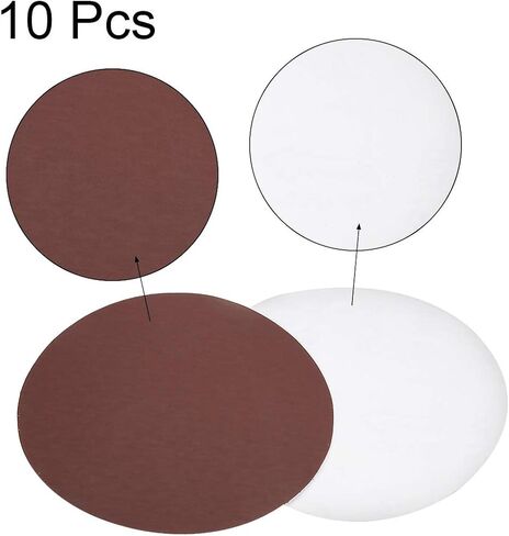 uxcell 6" PSA Sanding Discs 1200 Grit Self Stick Aluminum Oxide Sandpaper for Random Orbital Sander Wood Metal Dry Polishing 10pcs in Saudi Arabia
