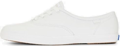 Keds Women's Champion Lace Up Sneaker, Black Premium Leather, 8 Medium in Saudi Arabia