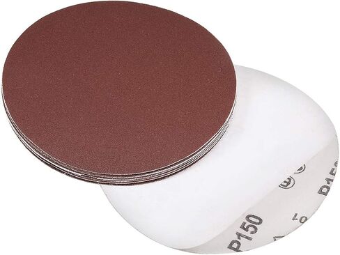 uxcell 6" PSA Sanding Discs 1200 Grit Self Stick Aluminum Oxide Sandpaper for Random Orbital Sander Wood Metal Dry Polishing 10pcs in Saudi Arabia