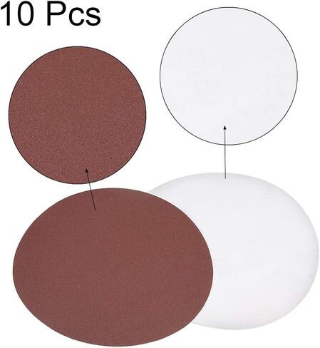 uxcell 6" PSA Sanding Discs 1200 Grit Self Stick Aluminum Oxide Sandpaper for Random Orbital Sander Wood Metal Dry Polishing 10pcs in Saudi Arabia