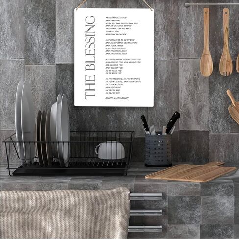 ملهمة نعمة الرب الكتاب المقدس الآية الخشبية علامة ريفية أرقام 6: 24-26 لوحة معلقة خشبية مسيحية لتزيين جدار المنزل 8 × 10 بوصة الحاضر in Kuwait