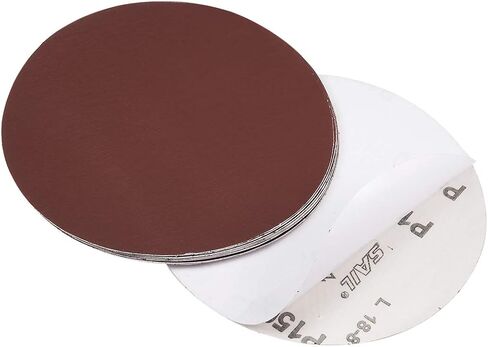 uxcell 6" PSA Sanding Discs 1200 Grit Self Stick Aluminum Oxide Sandpaper for Random Orbital Sander Wood Metal Dry Polishing 10pcs in Saudi Arabia