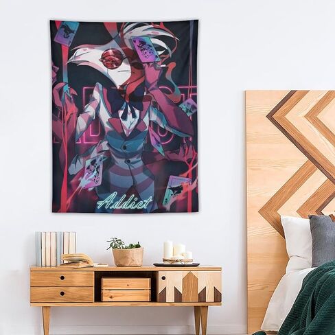 CooolTapestry Hazbin Anime Hotel Tapestry Angel Dust Aesthetic Tapestry for Bedroom Aesthetic Tapestries Wall Decor Hanging for Living Room 30""x40"", style-1-1 in Saudi Arabia