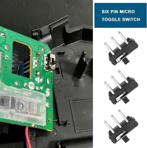 100PCS Slide Switches 6 Pin DC50V 0.3A Micro Slide Switch for DIY Electronics Projects 8.5x9x3.3mm 2 Positions, DPDT Panel Slide Switch DIY Built-in Switch Set in Saudi Arabia