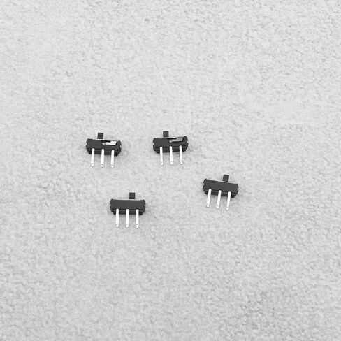 100PCS Slide Switches 6 Pin DC50V 0.3A Micro Slide Switch for DIY Electronics Projects 8.5x9x3.3mm 2 Positions, DPDT Panel Slide Switch DIY Built-in Switch Set in Saudi Arabia
