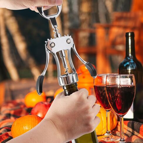 فتاحة زجاجات النبيذ، مفتاح الجناح، فتاحة النبيذ الفاخرة، مجموعة مزيل زجاجات النبيذ وفتاحة الفلين متعددة الوظائف للمطبخ المنزلي in Kuwait