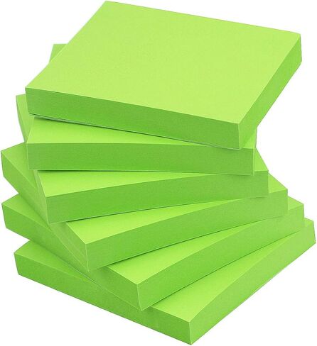 Early Buy Sticky Notes 3x3 Self-Stick Notes Orange Color 6 Pads, 100 Sheets/Pad in Saudi Arabia