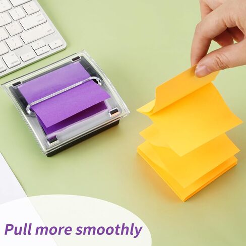 EOOUT Sticky Note Holder, 3x3 Inches, Sticky Note Dispenser, Black Pop-up Note Holder, Self-Stick Note Pad for Office Home Classroom Desk Supplies in Saudi Arabia
