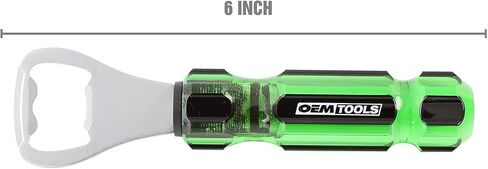OEMTOOLS 26033 فتاحة زجاجات على شكل مفك براغي، مقبض أسيتات، فتاحة زجاجات بار، أداة فتاحة زجاجات البيرة لمساحات العمل وصناديق الأدوات، وأدوات النادل in Saudi Arabia