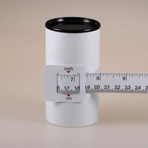 HARFINGTON 2Pcs Head Circumference Tape 24"(60cm) Flat Plastic Measuring Rule Measure for Child Head Arm Circumference, White in Saudi Arabia