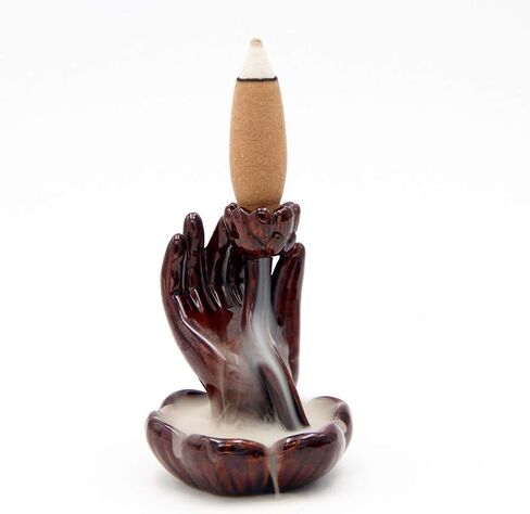 30 Mins Backflow Incense Cones, 16 Pcs Gift Box Package 30 Minutes Long Burning Time Extra Large Natural Sandalwood Smoke Waterfall Effect (30 Mins 16 Pcs Sandalwood Scent) in Saudi Arabia