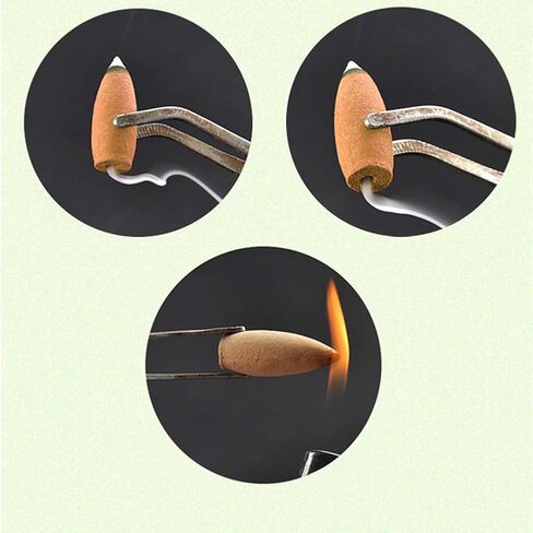 30 Mins Backflow Incense Cones, 16 Pcs Gift Box Package 30 Minutes Long Burning Time Extra Large Natural Sandalwood Smoke Waterfall Effect (30 Mins 16 Pcs Sandalwood Scent) in Saudi Arabia