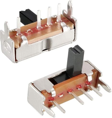 Uxcell 50 قطعة 6 مللي متر مفتاح منزلق أفقي SP3T 1P3T 4 محطات PCB لوحة الإغلاق in Saudi Arabia