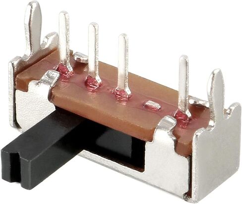 Uxcell 50 قطعة 6 مللي متر مفتاح منزلق أفقي SP3T 1P3T 4 محطات PCB لوحة الإغلاق in Saudi Arabia