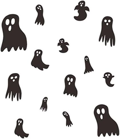Happy Halloween Wall Stickers Halloween Decoration Stickers for Halloween Eve Party Supplies Halloween Wall Decals DIY Window Art Decoration Halloween Wall Decor Spider Bats Sticker in Saudi Arabia