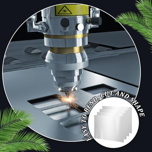 PH PandaHall 4 قطع 304 صفائح من الفولاذ المقاوم للصدأ، 5.8x7.8x0.02 بوصة 25 لوحة مستطيلة قياس صفائح شريط معدني للقطع الميكانيكي، مهندس DIY، ديكور المنزل، التصنيع، الصناعة in Kuwait