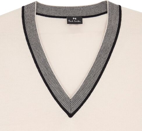 PS by Paul Smith Womens Knitted Sweater V Neck, Indigo, Medium in Saudi Arabia