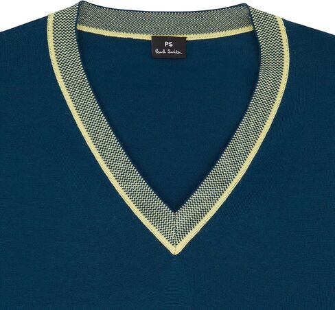 PS by Paul Smith Womens Knitted Sweater V Neck, Indigo, Medium in Saudi Arabia