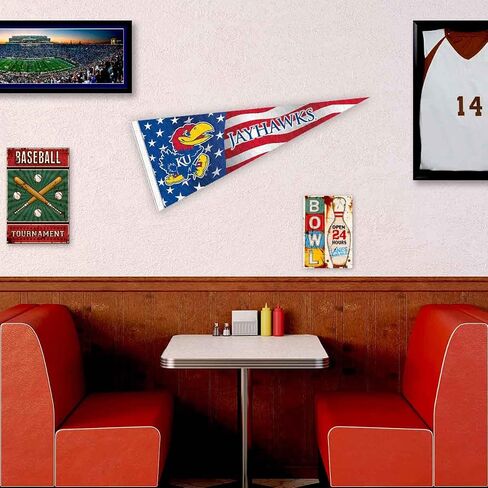 Kansas Jayhawks Nation USA Stars and Stripes Pennant Pennant Banner Flag in Saudi Arabia