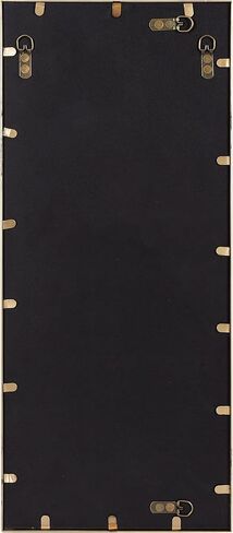 Kate and Laurel Bakersfield Elegant Wall Mirror, 13 x 30, Gold, Traditional Metal Framed Mirror for Wall in Saudi Arabia