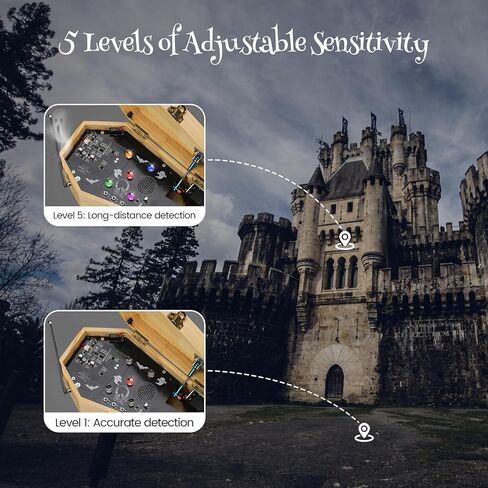 معدات صيد الأشباح، صندوق الموسيقى Briidea Paranormal Detection Kit، يأخذك لتجربة أنشطة أبحاث الأشباح المثيرة وجلسات تحضير الأرواح in Kuwait