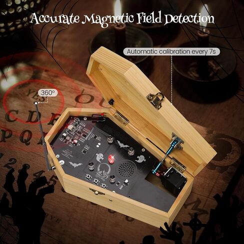 معدات صيد الأشباح، صندوق الموسيقى Briidea Paranormal Detection Kit، يأخذك لتجربة أنشطة أبحاث الأشباح المثيرة وجلسات تحضير الأرواح in Kuwait