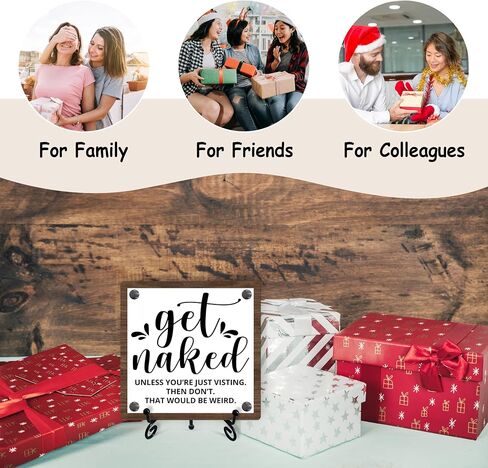 Bathroom Sign Decor, Funny Bathroom Decor Gifts For Women Men, Rustic Guest Bathroom Decor Sign, Wooden Sign With Iron Stand, Home Decor For Farmhouse Bathroom Toilet Restroom Home Half Bath -25 in Saudi Arabia