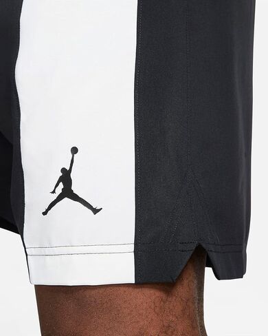 Jordan Dri-FIT Air Men's Woven Shorts CZ4773-010 (Black/White), Small in Saudi Arabia