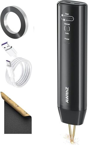 Battery Spot Welder, Mini Portable Handheld Spot Welder, 11 Gear Adjustable, Automatic and Manual Modes, for DIY 18650 Battery, Welding Nickel Sheets, Iron, Stainless Steel (2M Nickel） in Kuwait