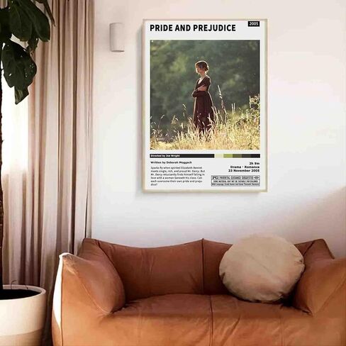 ملصق فيلم TAIYYO Pride And Prejudice، ملصقات أفلام عتيقة للغرفة الجمالية، لوحة ديكور منزلية قديمة على القماش، فن جداري لغرفة المعيشة، غرفة النوم، 12 × 18 بوصة (30 × 45 سم) JECUKN غير مؤطرة in Kuwait