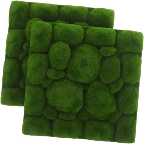ABOOFAN Moss Wall Panel Simulation Green Moss Stone Foams Tile Board Fake Moss Tiles DIY Craft Wall Background Greenery Wall Decoration for Home Living Room in Kuwait