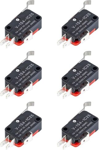 6 قطعة V-151-1C25 قصيرة مستقيمة رافعة نوع مايكرو الحد التبديل SPDT المفاجئة العمل لاردوينو in Kuwait