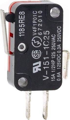 6Pcs V-151-1C25 Short Straight Lever Type Micro Limit Switch SPDT Snap Action for Arduino in Saudi Arabia