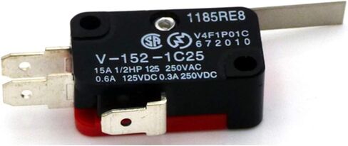 6Pcs V-151-1C25 Short Straight Lever Type Micro Limit Switch SPDT Snap Action for Arduino in Saudi Arabia