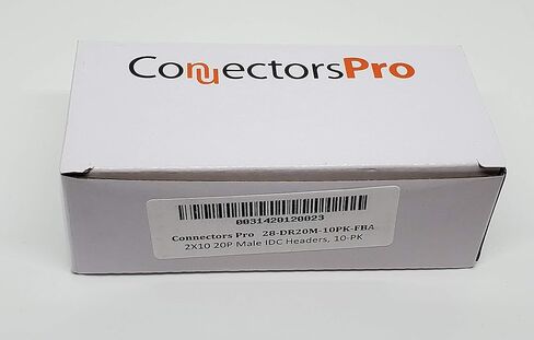ملحقات الكمبيوتر - موصلات Pro 10-Pack 2X10 20P صفوف مزدوجة 2.54 مم رأس ذكر IDC مغطى، 20 دبابيس موصلات لكابل مسطح 1.27 مم in Saudi Arabia