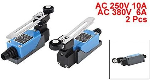 Uxcell ME-8108 مفتاح حد SPDT مؤقت 10A/250VAC 6A/380VAC 2 قطعة لمفتاح باب الطابعة ثلاثية الأبعاد لمطحنة CNC in Saudi Arabia