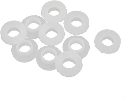 uxcell 10pcs 19mm 12mm OD 7mm High Silicone O Ring Seal Gaskets White for Water Heater in Saudi Arabia