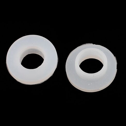uxcell 10pcs 19mm 12mm OD 7mm High Silicone O Ring Seal Gaskets White for Water Heater in Saudi Arabia