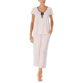 Kate Spade New York Short Sleeve Cropped PJ Set