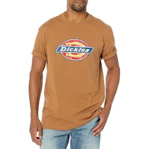 Dickies Men's Big & Tall Short Sleeve Tri-Color Logo Graphic T-Shirt